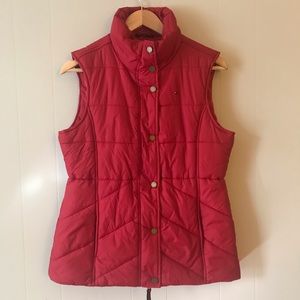 Red puffy vest • Tommy Hillfiger